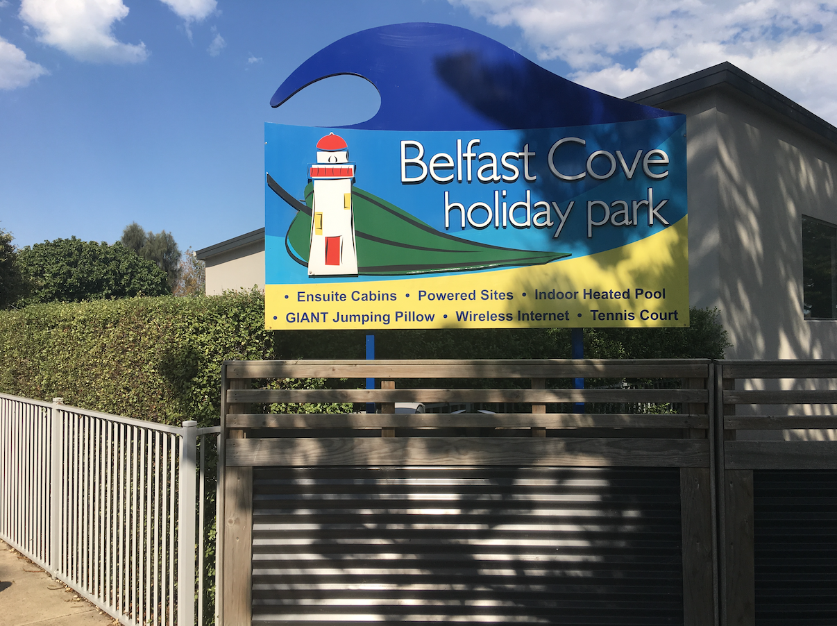 Belfast Cove Pylon Sign