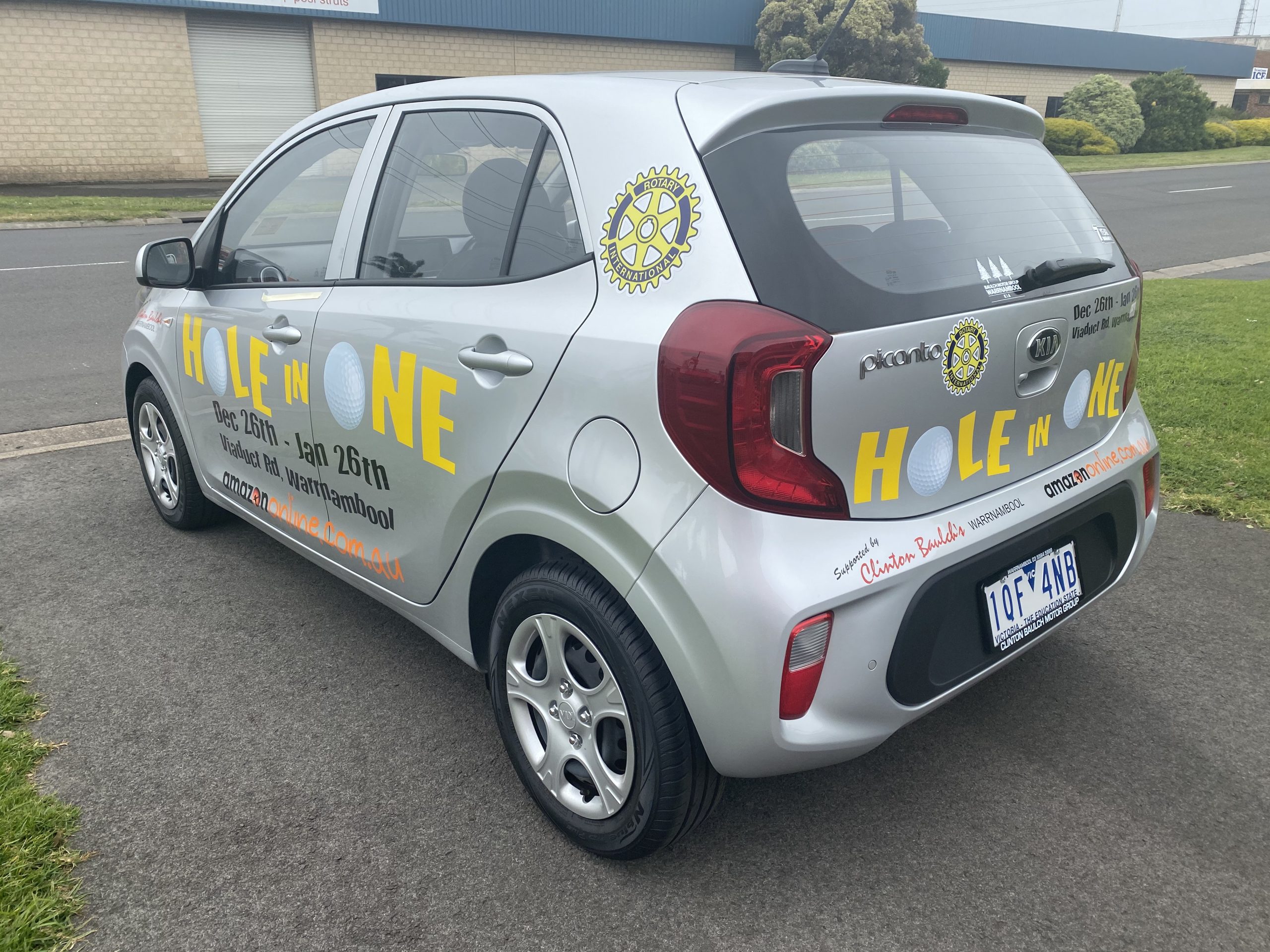 Rotary Hole in One Vehicle Signage