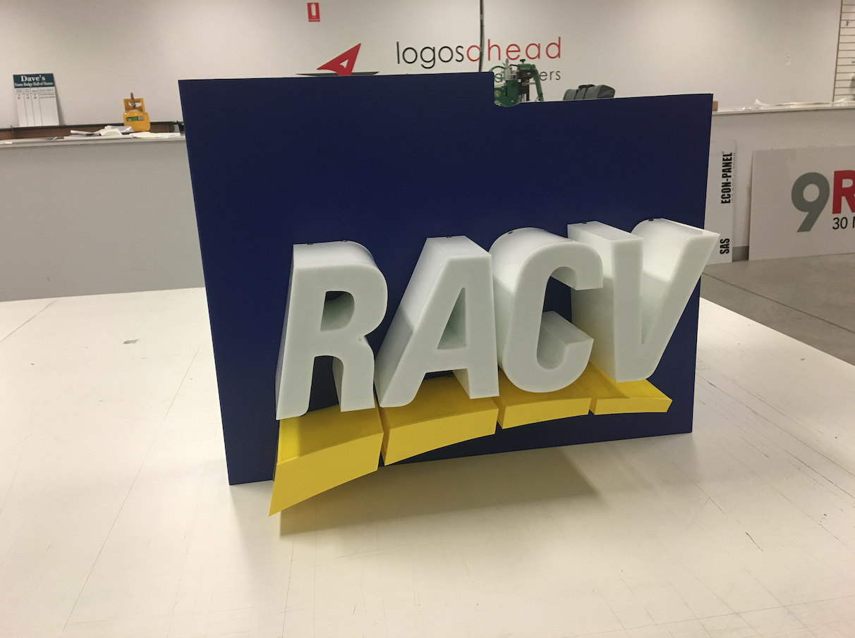 RACV Chanel lit letters