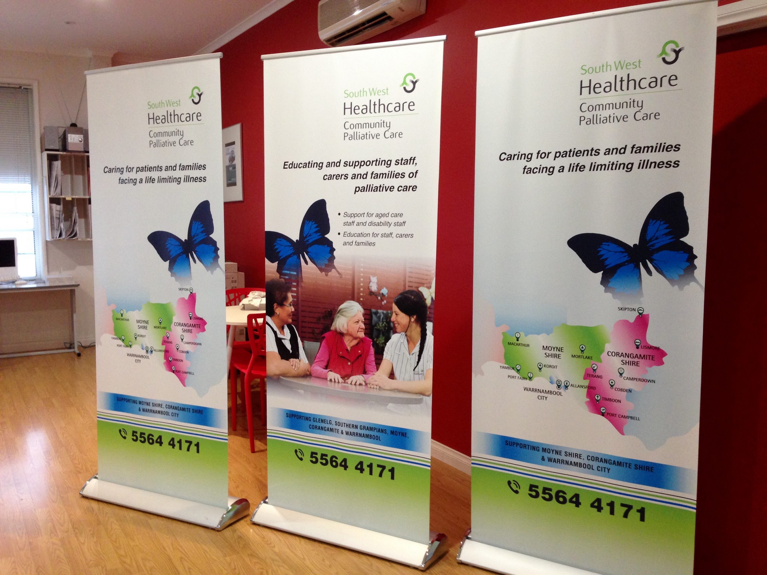 South West Healthcare palliative Retractable Banner