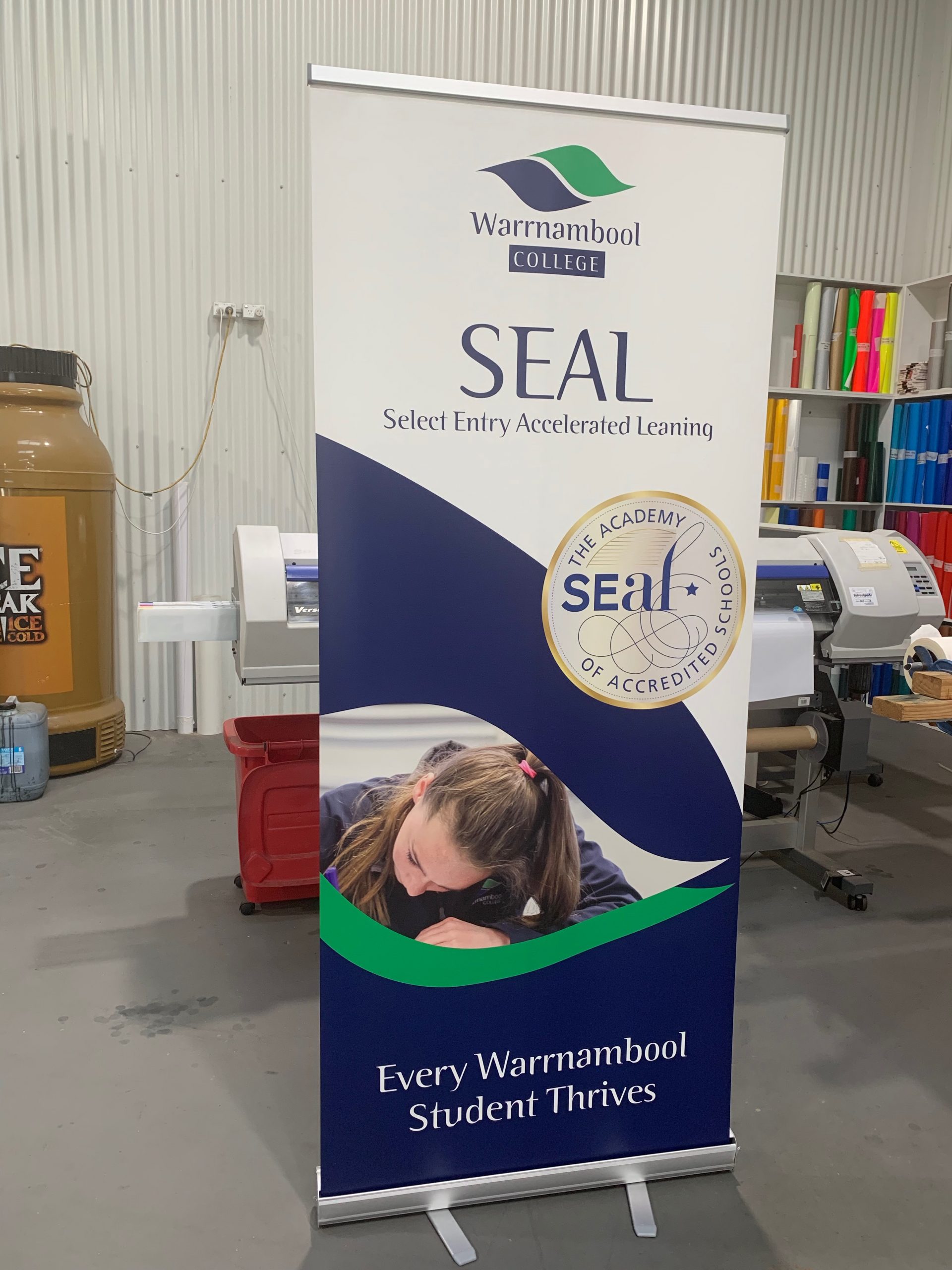 Warrnambool College Retractable Banner