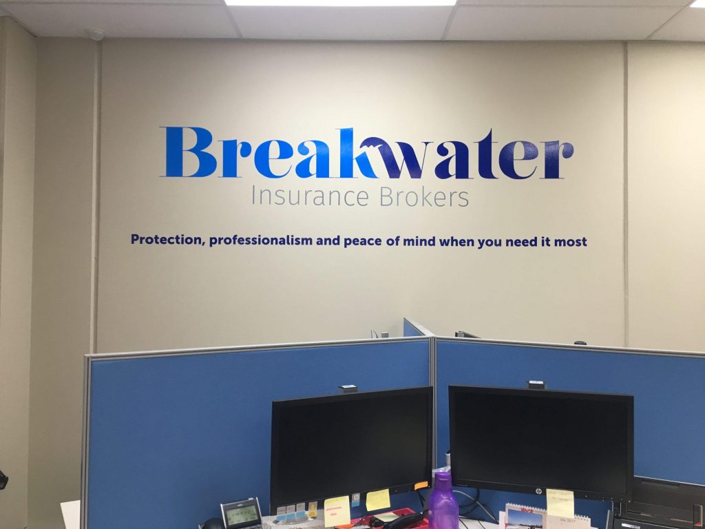 Breakwater Reception Sign