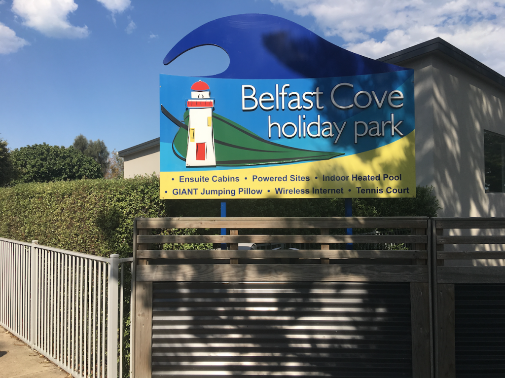 Belfast Cove Pylon Sign