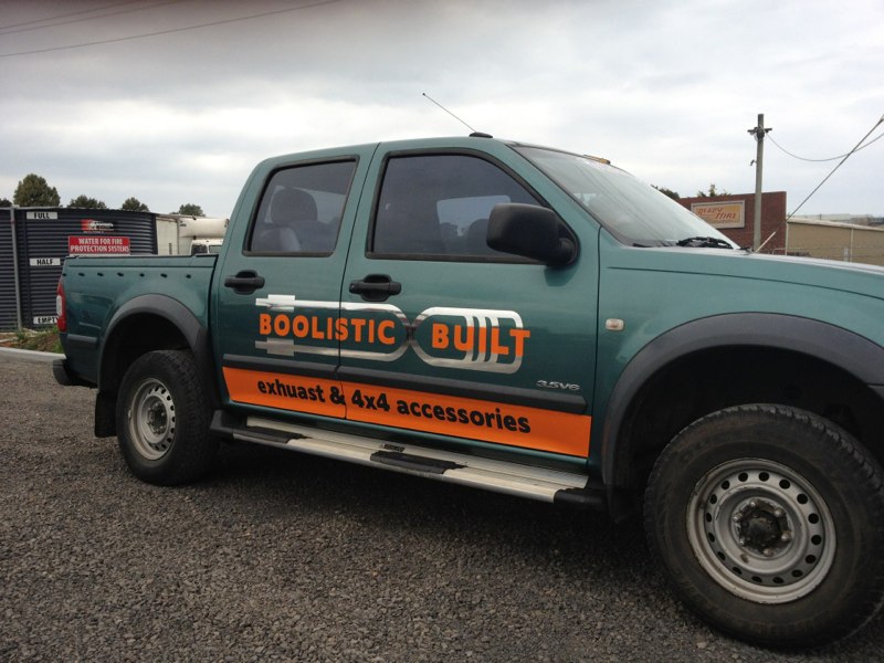 Boolistic Built Vehicle Signage