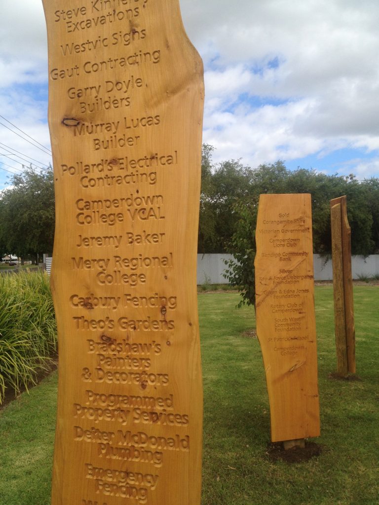 Camperdown Timber Sign