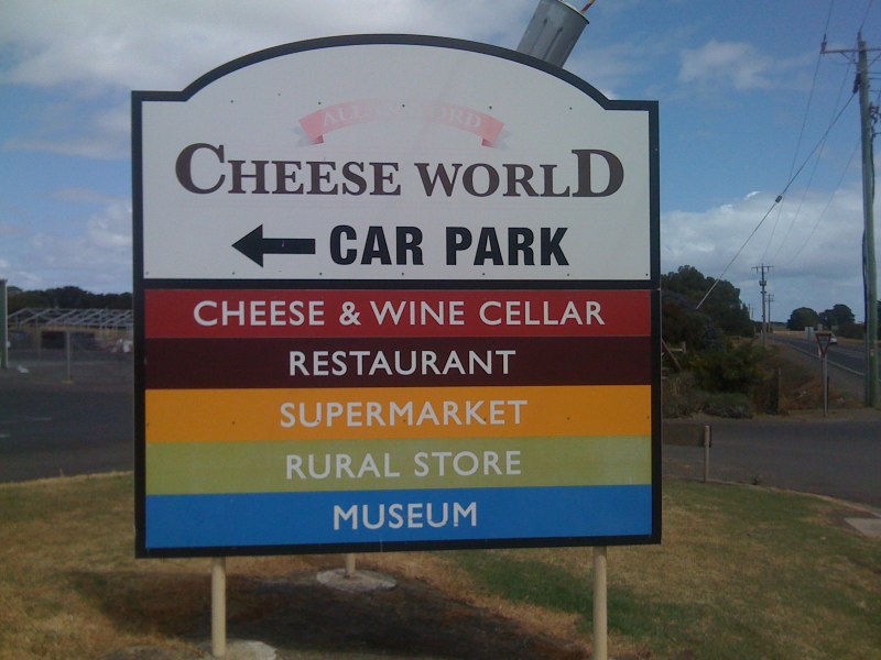 Cheeseworld Pylon Sign