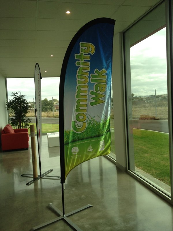 Community Walk Feather Flag