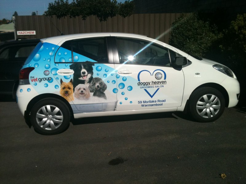 Dog Grooming Vehicle Signage