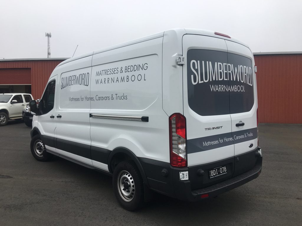 Slumberworld Warrnambool Vehicle Signage