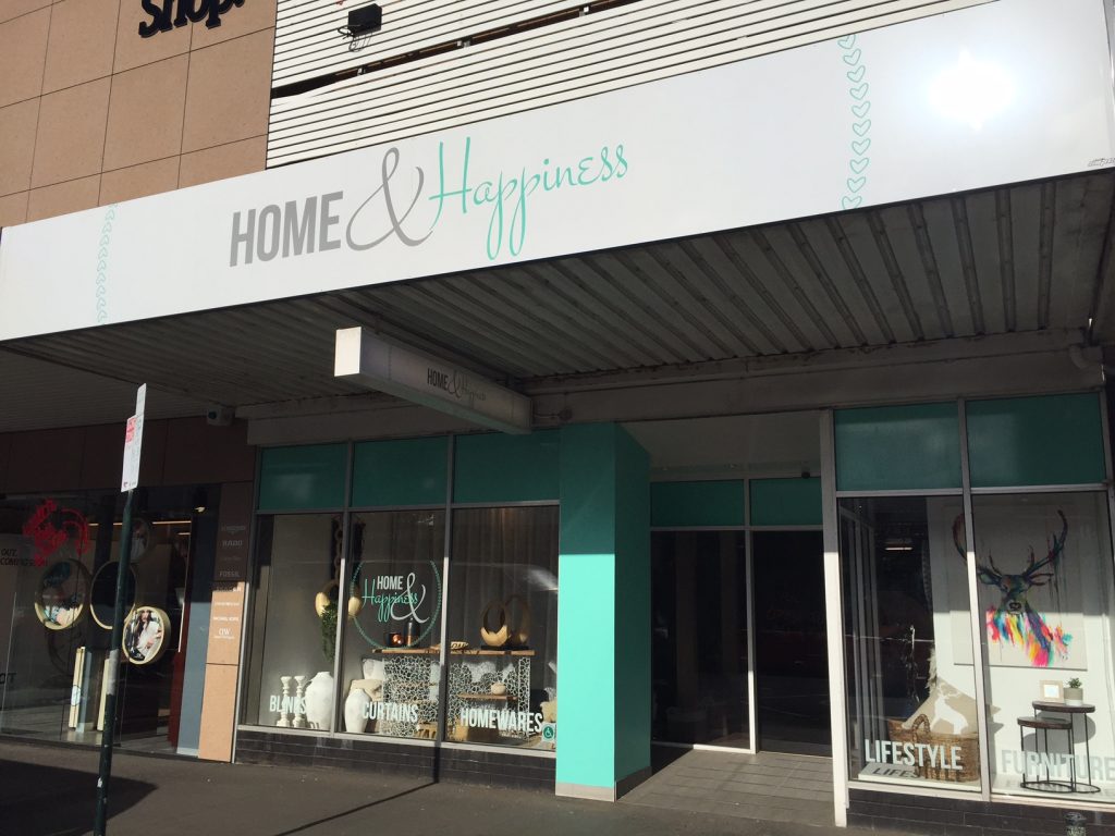 Home and Happiness Sign