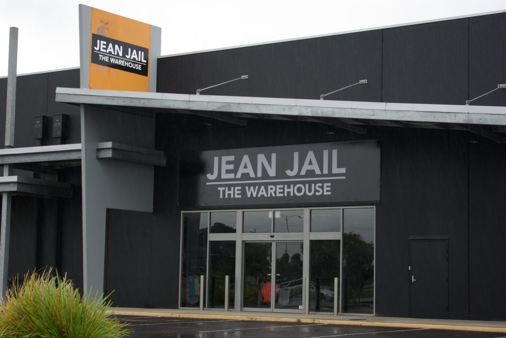 Jean Jail Sign