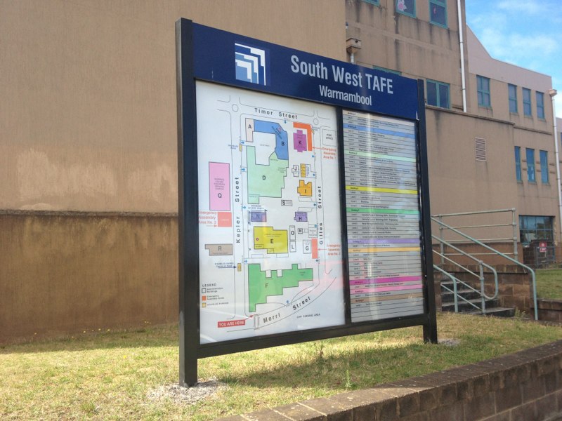 SW Tafe 2 Wayfinding Sign