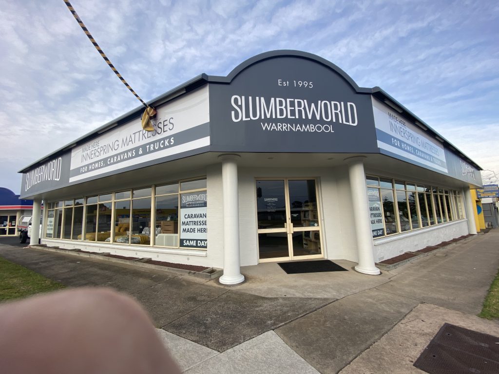 Slumberworld Sign