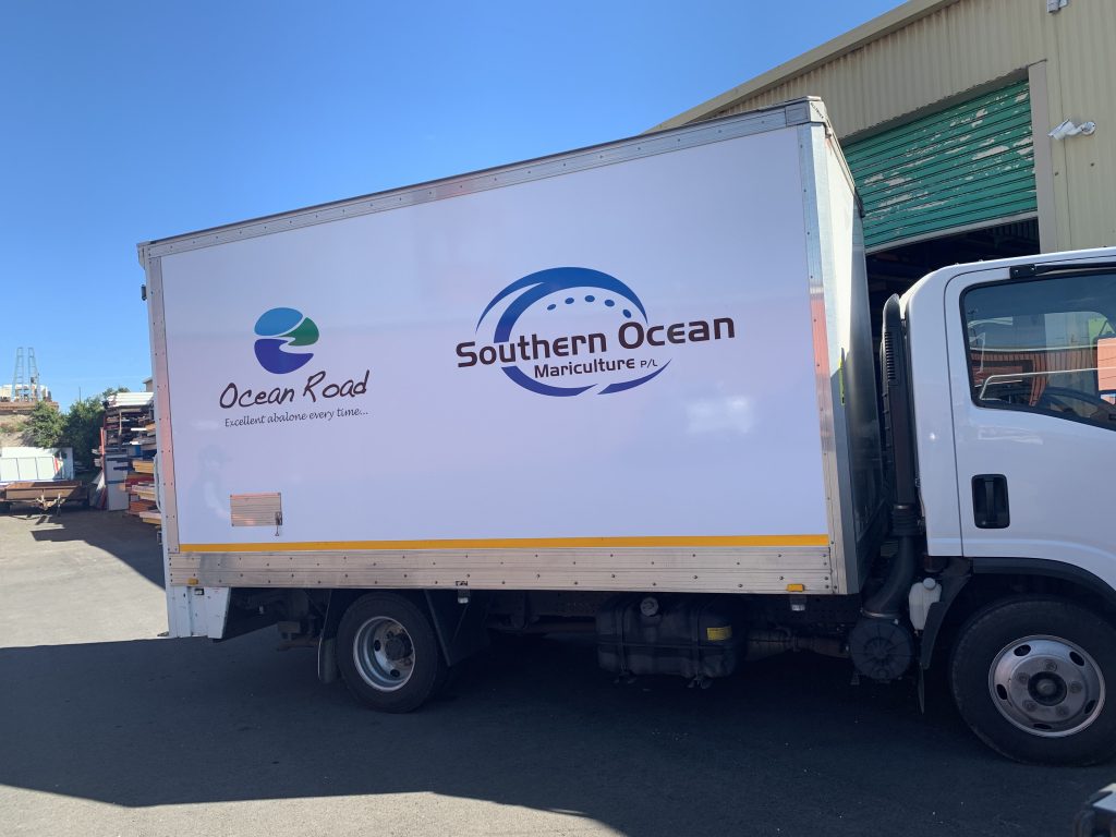 Southern Ocean Mariculture Truck Signage