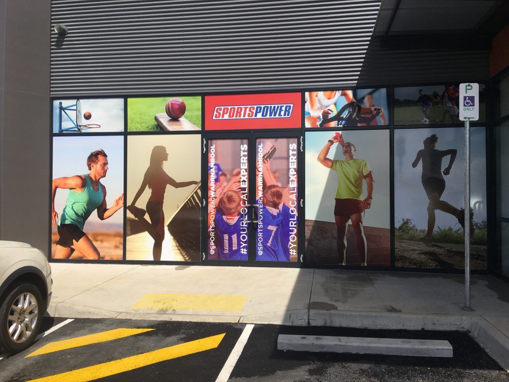 Sports Power Window Signage