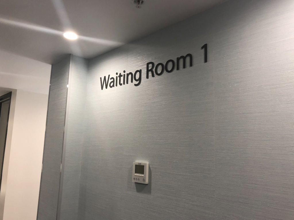 Waiting Room 3d letters