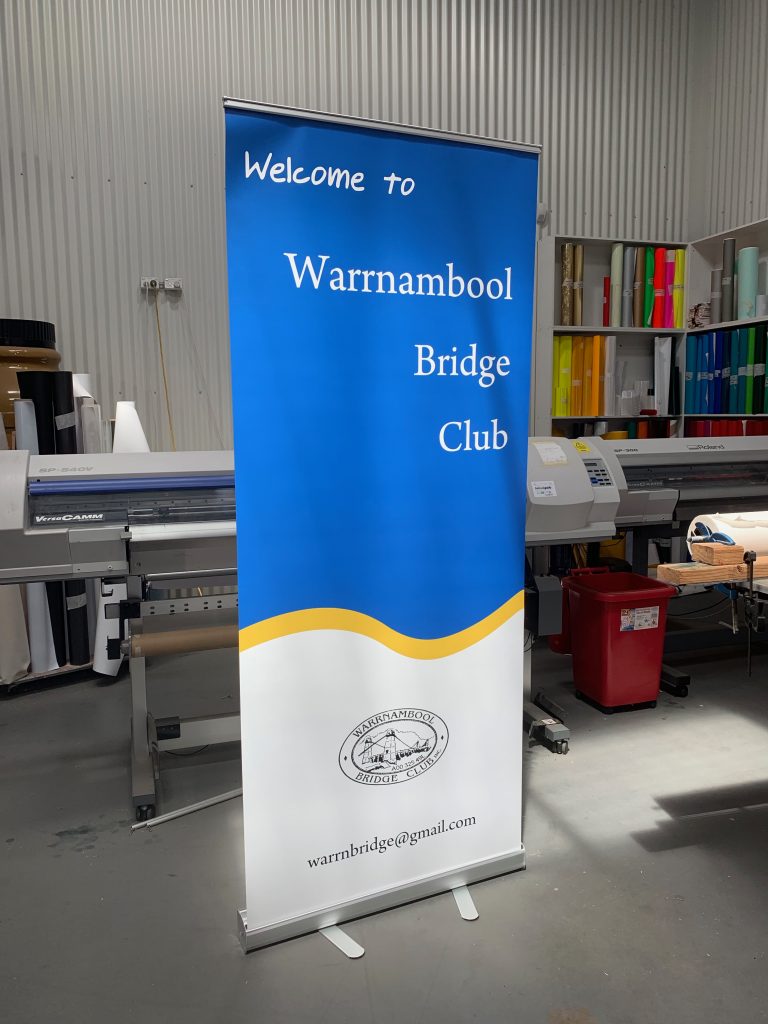 Warrnambool Bridge Club Retractable Banner