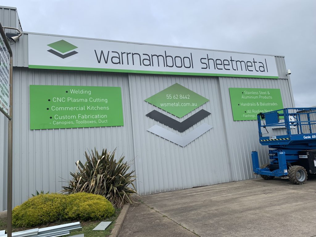 Warrnambool Sheetmetal Sign